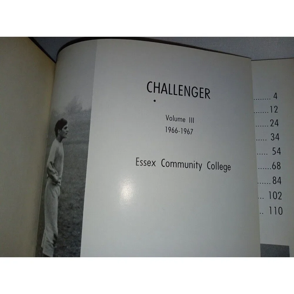 Vintage 1967 Essex Community College Challenger Yearbook Volume 3